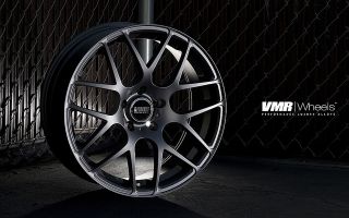 19 VMR V710 Matte Black Wheels Rims Staggered Fit Nissan 350Z 370Z
