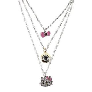 Hello Kitty Multi Strand Necklace   Silver/Gold
