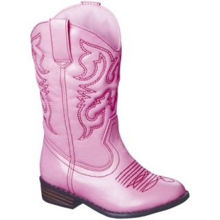 Toddler Girls Cherokee Gregoria Cowboy Boot   Pink 6