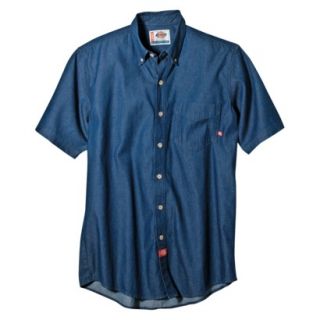 Dickies Mens Relaxed Fit Denim Work Shirt   Indigo Blue XL