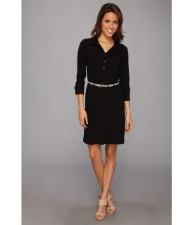Karen Kane Belted Collar Dress Womens Dress (Black)