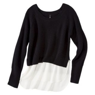 labworks Womens Long Sleeve Shaker Sweater   Black M