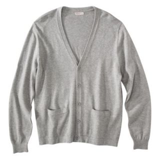 Merona Mens Long Sleeve Cardigan Sweater   Light Gray Heather XL