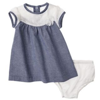 Genuine Kids from OshKosh Newborn Girls 2 Piece Dress Set   Blue 0 3 M