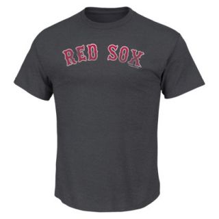 MLB Mens Boston Red Sox Crew Neck T Shirt   Grey (S)