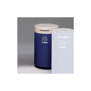 Witt Fiberglass Series 25 Gallon Round Paper Recycling Container 11R 1831P