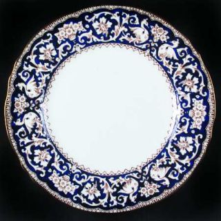 Crown Staffordshire Ellesmere Cobalt Blue Dinner Plate, Fine China Dinnerware  
