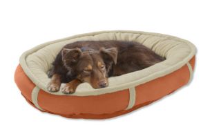 Oval Futon Wraparound Dog Bed Cover/Liner / Large, Terracotta,