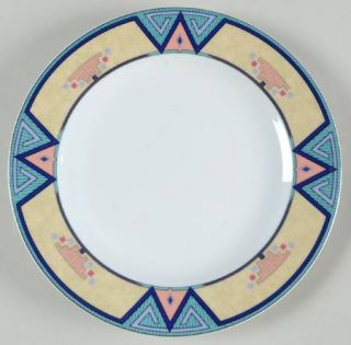 Christopher Stuart Montero Salad Plate, Fine China Dinnerware   Tan Border With
