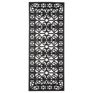 Smith & Hawken Decorative Black Rubber Door mat