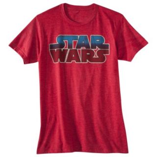 Star Wars Logo Mens Graphic Tee   Red XL