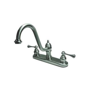 Elements of Design Vintage Two Handle Centerset Kitchen Faucet with Buckingha