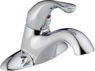 Delta 500DST Bathroom Faucet, Classic SingleHandle Centerset, Less PopUp Chrome