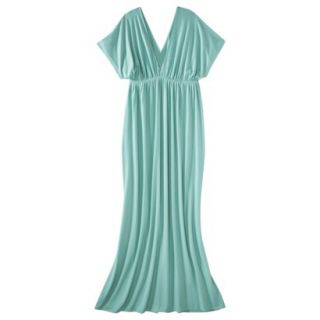 Merona Womens Knit Kimono Maxi Dress   Sunglow Green   L