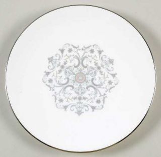 Royal Worcester Bridal Lace Bread & Butter Plate, Fine China Dinnerware   Gray S