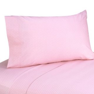 Sweet Jojo Designs Mod Dots Sheet Set   Pink (Queen)