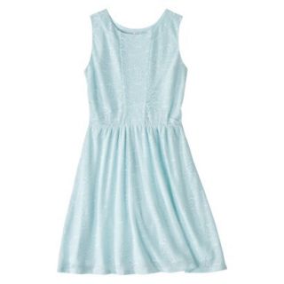 Xhilaration Juniors Lace Fit & Flare Dress   Aqua XS(1)