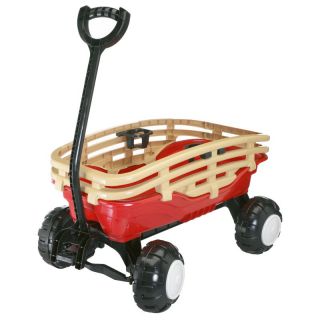 American Plastic Toys Deluxe Runabout Stake Wagon Multicolor   15100