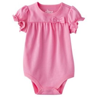Circo Newborn Infant Girls Short sleeve Solid Bodysuit   Strwbry Pink 12 M