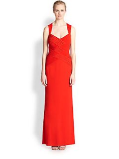 Laundry by Shelli Segal Crisscross Bodice Gown   Risque
