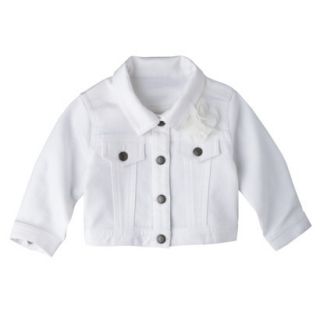 Genuine Kids from OshKosh Newborn Girls Denim Jacket   Fresh White 3 6 M