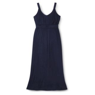 Merona Womens Plus Size Sleeveless V Neck Maxi Dress   Navy 3
