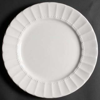 Gibson Designs Marquess Dinner Plate, Fine China Dinnerware   Everyday,White,Flu