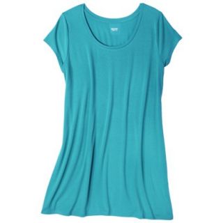 Mossimo Supply Co. Juniors Plus Size Short Sleeve Tee Shirt Dress   Aqua 3