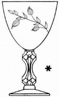 Tiffin Franciscan Lenox Lyric Clear Tif #17601 (No Trim) Water Goblet   Stem #17