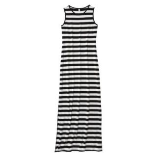 Xhilaration Juniors Striped Maxi Dress   Black/White XS(1)