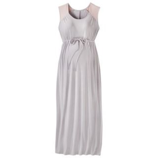 Liz Lange for Target Maternity Cap Sleeve Maxi Dress   Gray/Pink XS