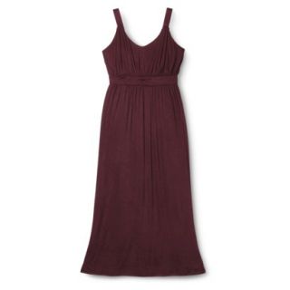 Merona Womens Plus Size Sleeveless V Neck Maxi Dress   Berry 2