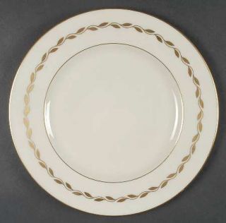 Lenox China Golden Wreath Luncheon Plate, Fine China Dinnerware   Gold Laurel On