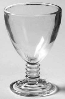 Hazel Atlas 110 Wine Glass   Plain Bowl, Ring Design Stem & Foot