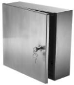 Acudor ASVB 12 x 12 x 4 PVP Surface Mounted Stainless Steel Valve Box 12 x 12 x 4 with Plexiglass Vision Panel