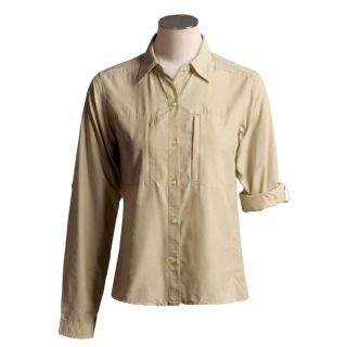 ExOfficio Dryflylite Shirt   Long Sleeve (For Women)   MEDITERRANEAN (M )