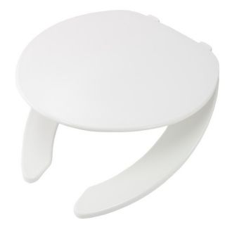 Bemis 175000 Elongated Open Front Plastic Toilet Seat White