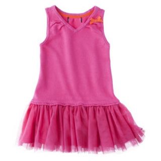 Infant Toddler Girls Sleeveless Knit Tutu Dress   Pink 12 M