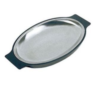 Update International Stainless Sizzle Platter   11 5/8x8