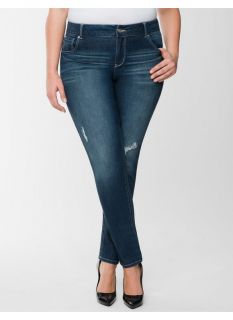Lane Bryant Plus Size Genius Fit embroidered skinny jean     Womens Size 24,