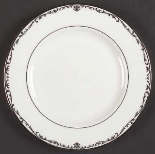 Lenox China Coronet Platinum Salad Plate, Fine China Dinnerware   Platinum Scrol