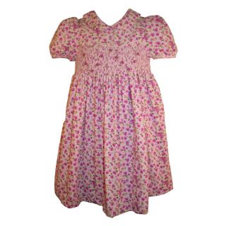 Laura Ashley Toddler Girls Smocked Corduroy Dress