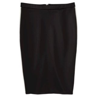 Mossimo Petites Scuba Color block Skirt   Black/White XSP