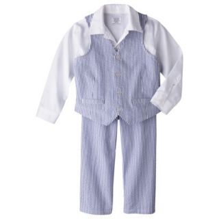 Just One YouMade by Carters Toddler Boys 3 Piece Vest Set   White/Light Blue
