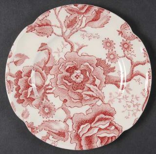 Johnson Brothers English Chippendale Red/Pink Bread & Butter Plate, Fine China D