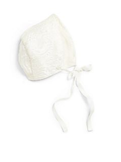 Dolce & Gabbana Infants Christening Bonnet   White