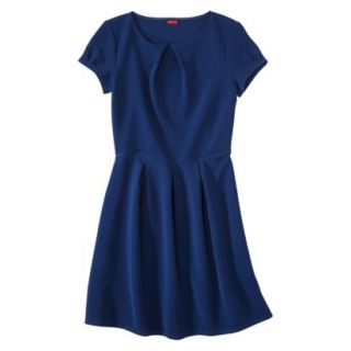 Merona Womens Textured Cap Sleeve Shift Dress   Waterloo Blue   XS