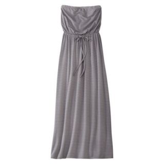 Mossimo Supply Co. Juniors Strapless Maxi Dress   Blue/Gray Stripe L(11 13)