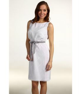 Jones New York S/L Sheath Dress Womens Dress (White)
