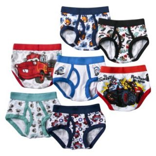 7 Pack Underwear , Little Boys Cars 4T